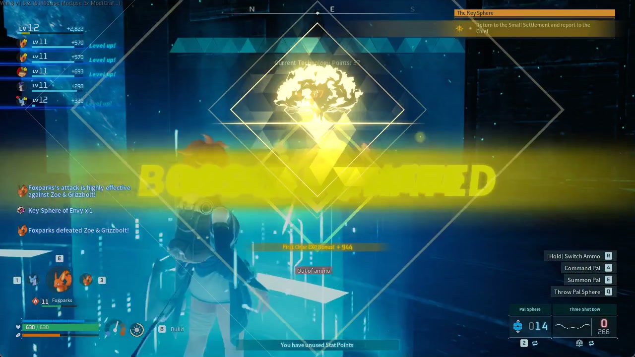 Zoe and Grizzbolt defeated in the archived run